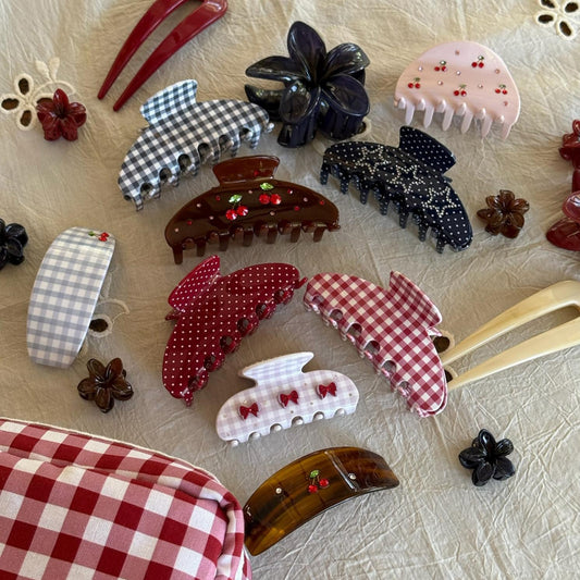 Baby Super Bloom Clip Set in Tamarind